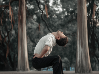 Which five-minute mobility sequence prevents morning low-back stiffness and helps you sit pain-free all day